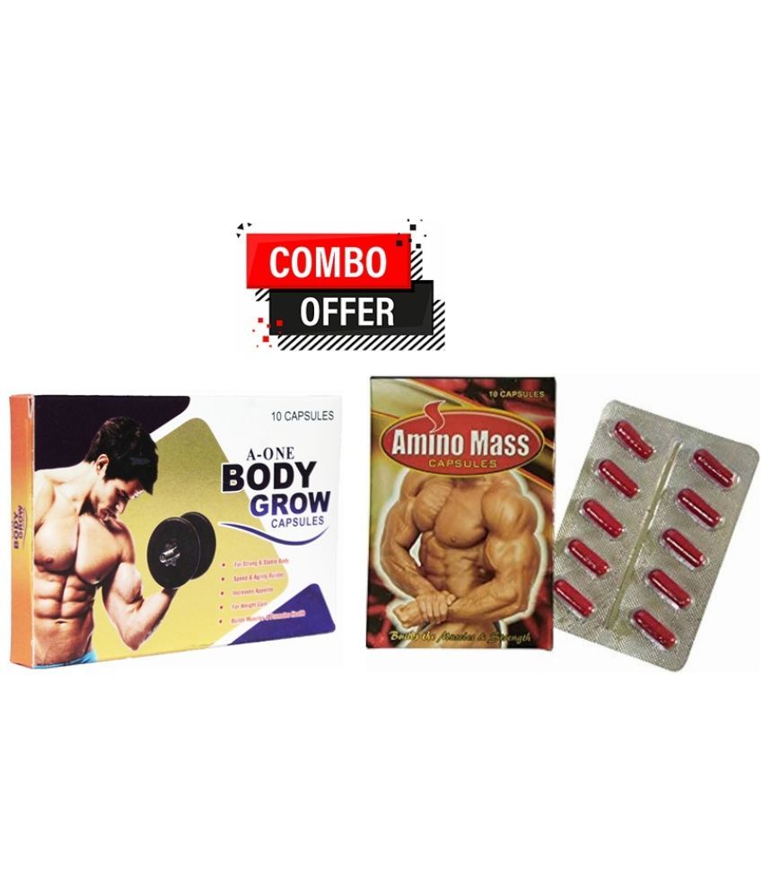     			Dr. Chopra G&G Amino Mass Capsule 10no.s & A-One Body Capsule 10 no.s Unflavoured Pack of 2