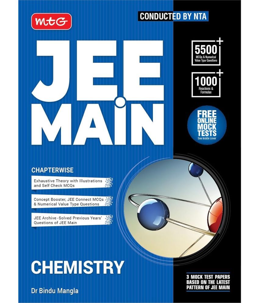     			MTG JEE Main Chemistry Chapterwise Theory with MCQs Book For 2025 Exam | Previous Year Solved Question Paper (PYQs), 1000+ Formulae, Derived Concepts & Free Online Mock Tests