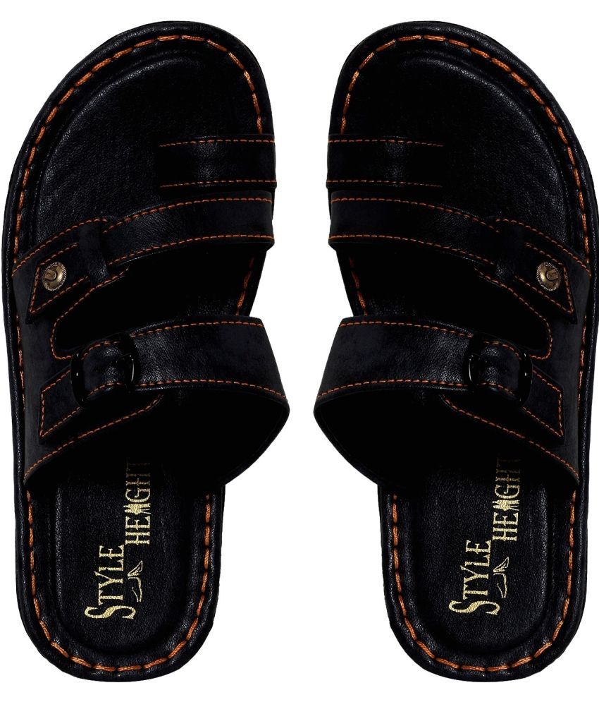     			Style Height - Black Men's Sandals