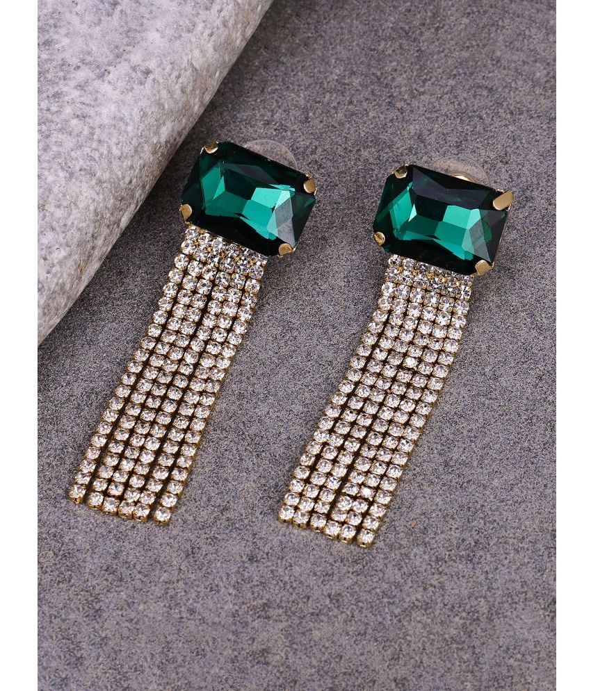     			Sukkhi Green Danglers Earrings ( Pack of 1 )