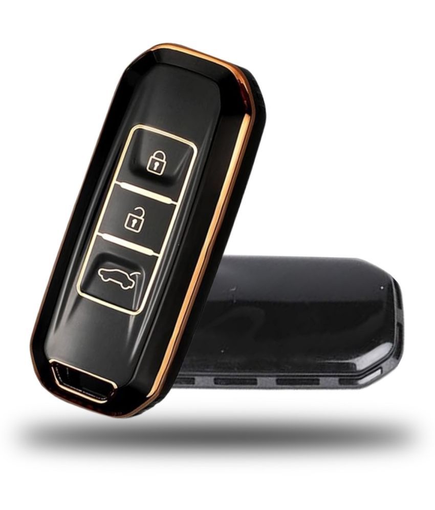     			TANTRA TPU Premium Car Key Cover Compatible with MG Hector 3 Button Smart Key