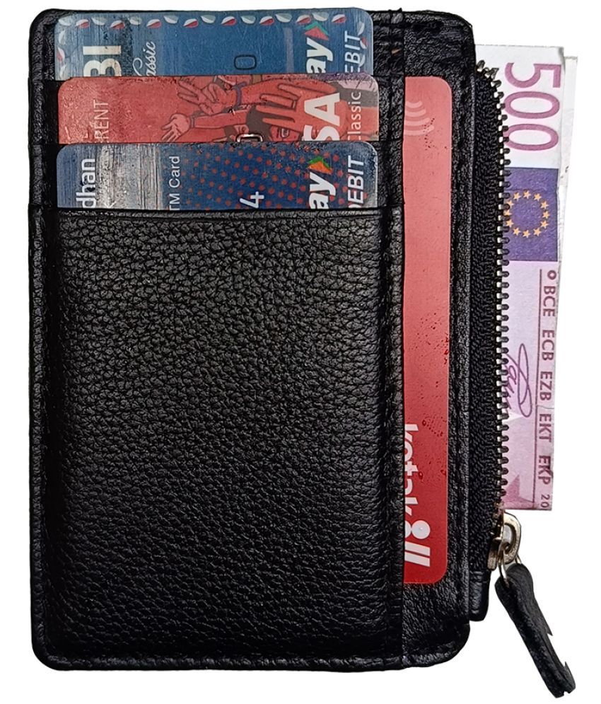     			Wingers Black Leather Men's RFID Wallet ( Pack of 1 )