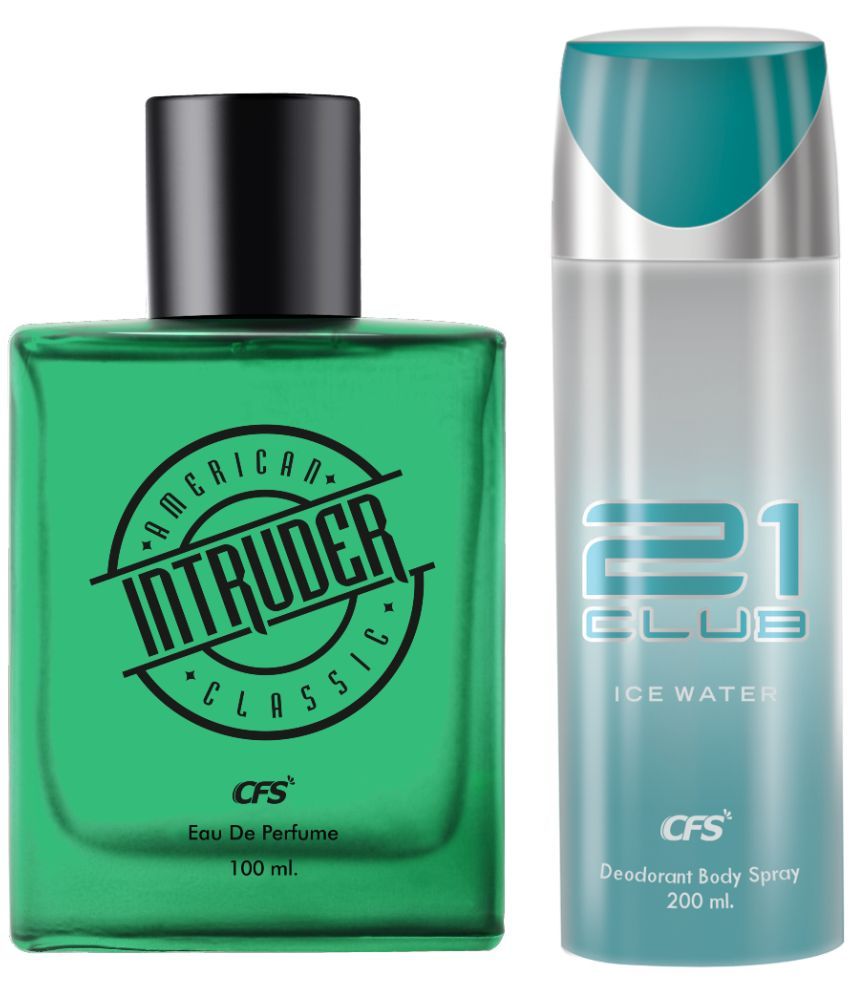     			CFS Intruder Green 100ml EDP Long Lasting Perfume & Ice Water 200ml Deodorant Body Spray