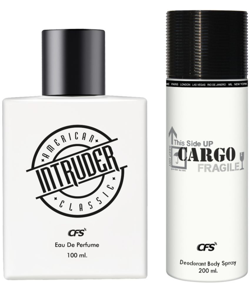     			CFS Intruder White 100ml EDP Long Lasting Perfume & Cargo White 200ml Deodorant Body Spray