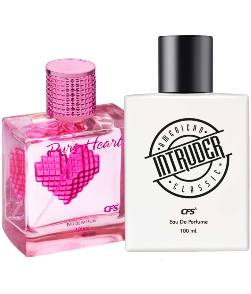     			CFS Intruder White 100ml & Pure Heart Pink 100ml Long Lasting Eau De Parfum