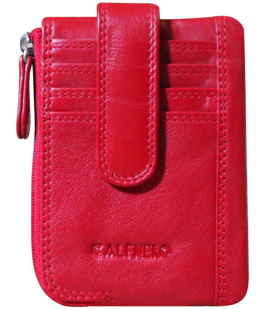     			Calfnero Leather Long Card Holder ( Pack 1 )