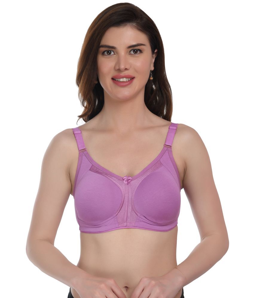     			Elina Pink Cotton Non Padded Women's Minimizer Bra ( Pack of 1 )