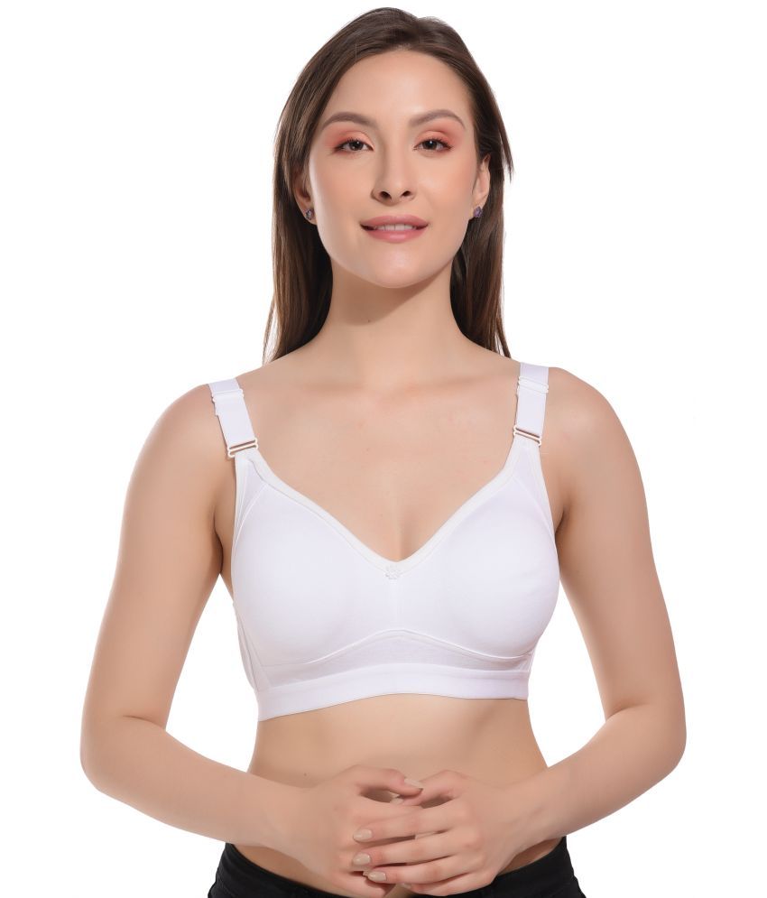     			Elina White Cotton Non Padded Women's Minimizer Bra ( Pack of 1 )