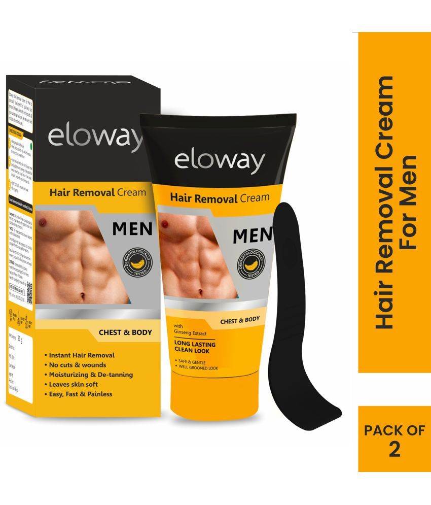     			Eloway Paraben Free Hair Removal Hair Removal Creams for Men 120g ( Pack of 2 )