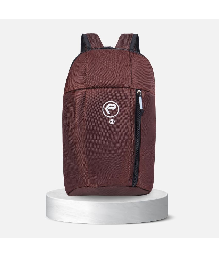     			KP Brown Polyester Backpack ( 20 Ltrs )