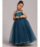 Toy Balloon Kids Net Gown For Girls ( Pack of 1 , Dark Blue )