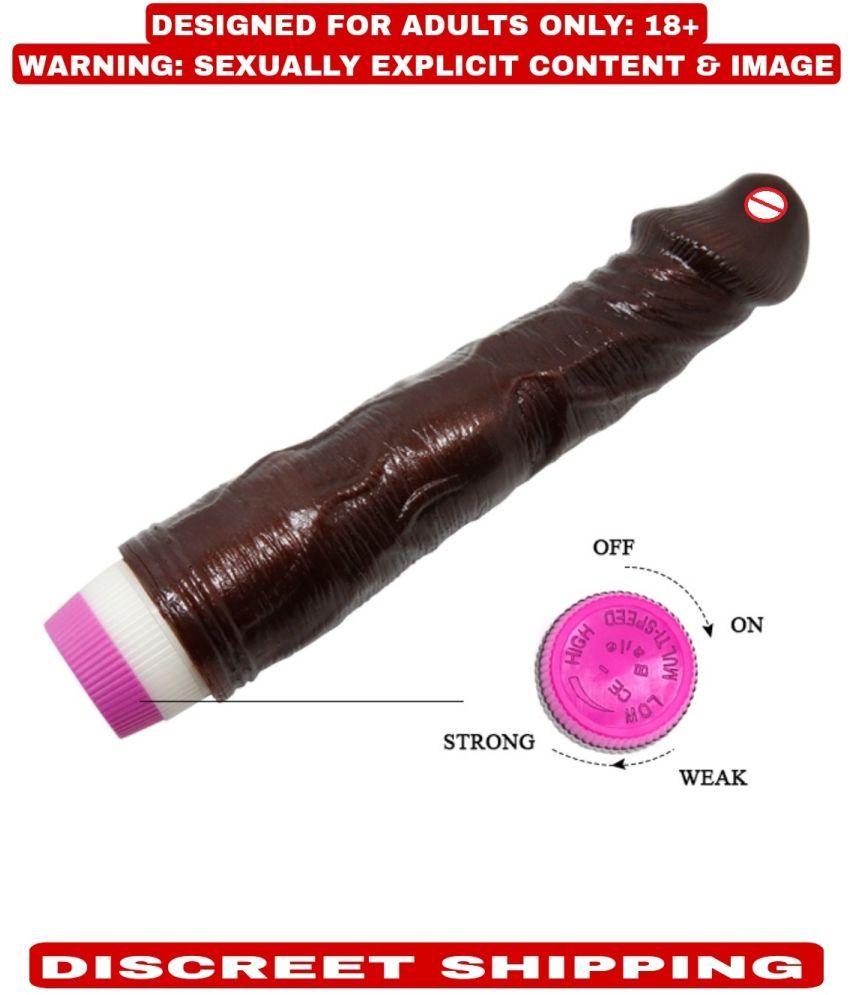     			9" LONG & SOFT SEXY REAL FELLING BROWN COLORED VIBRATING DILDO FOR SEXY GIRLS VAGINA - BY KAMAHOUSE