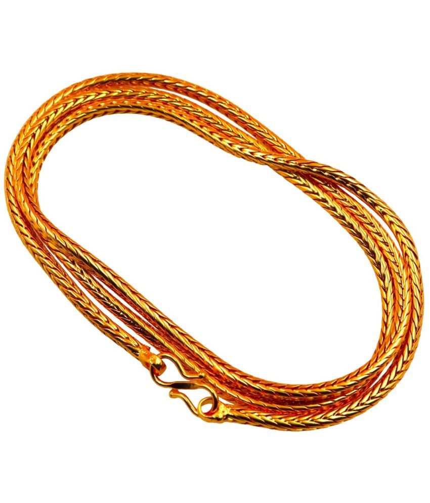     			AHR Gold Plated Chain ( Pack of 1 )