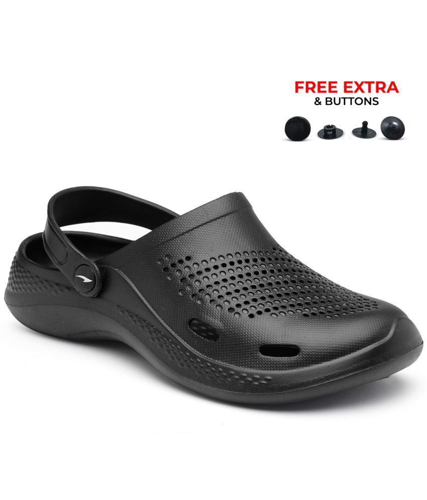     			ASIAN - Black Men's Clogs