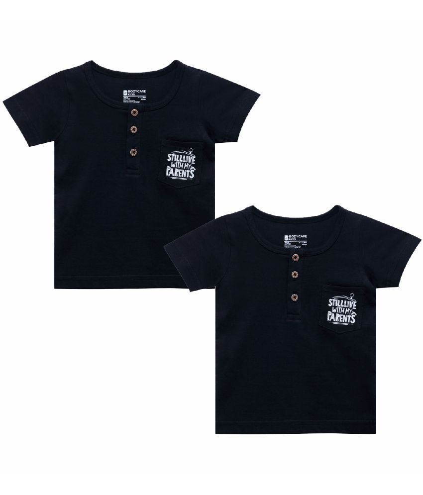     			Bodycare Black Baby Boy T-Shirt ( Pack of 2 )