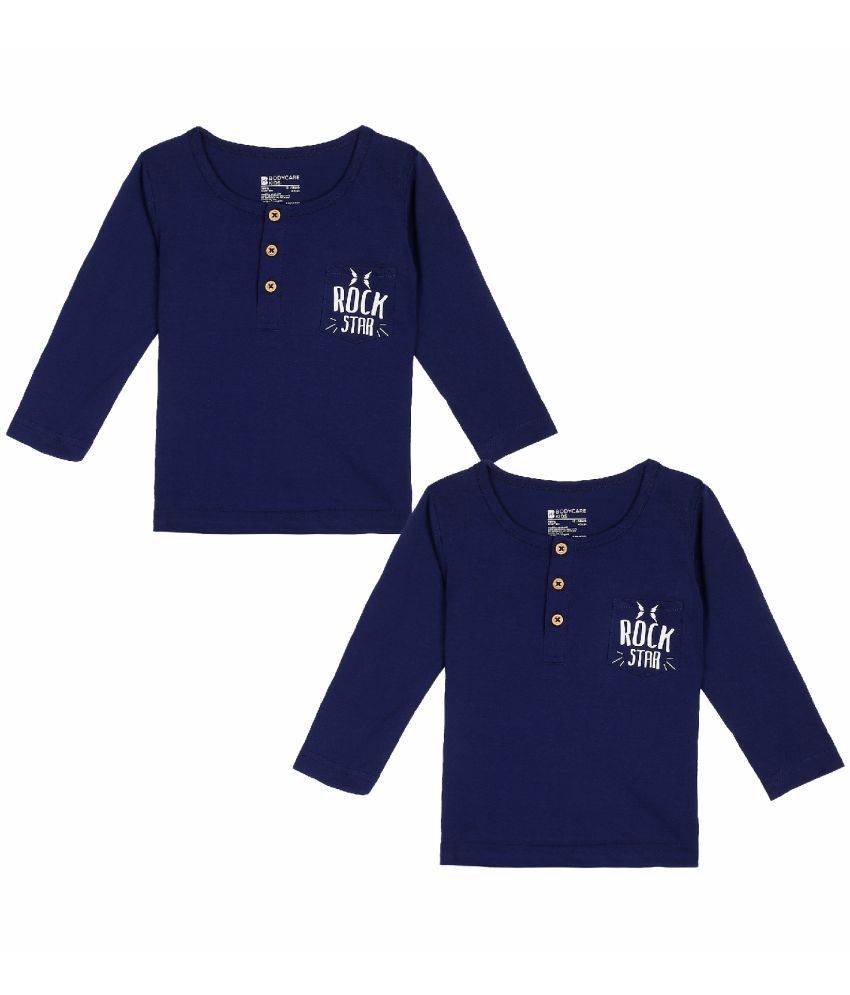     			Bodycare Navy Baby Boy T-Shirt ( Pack of 2 )