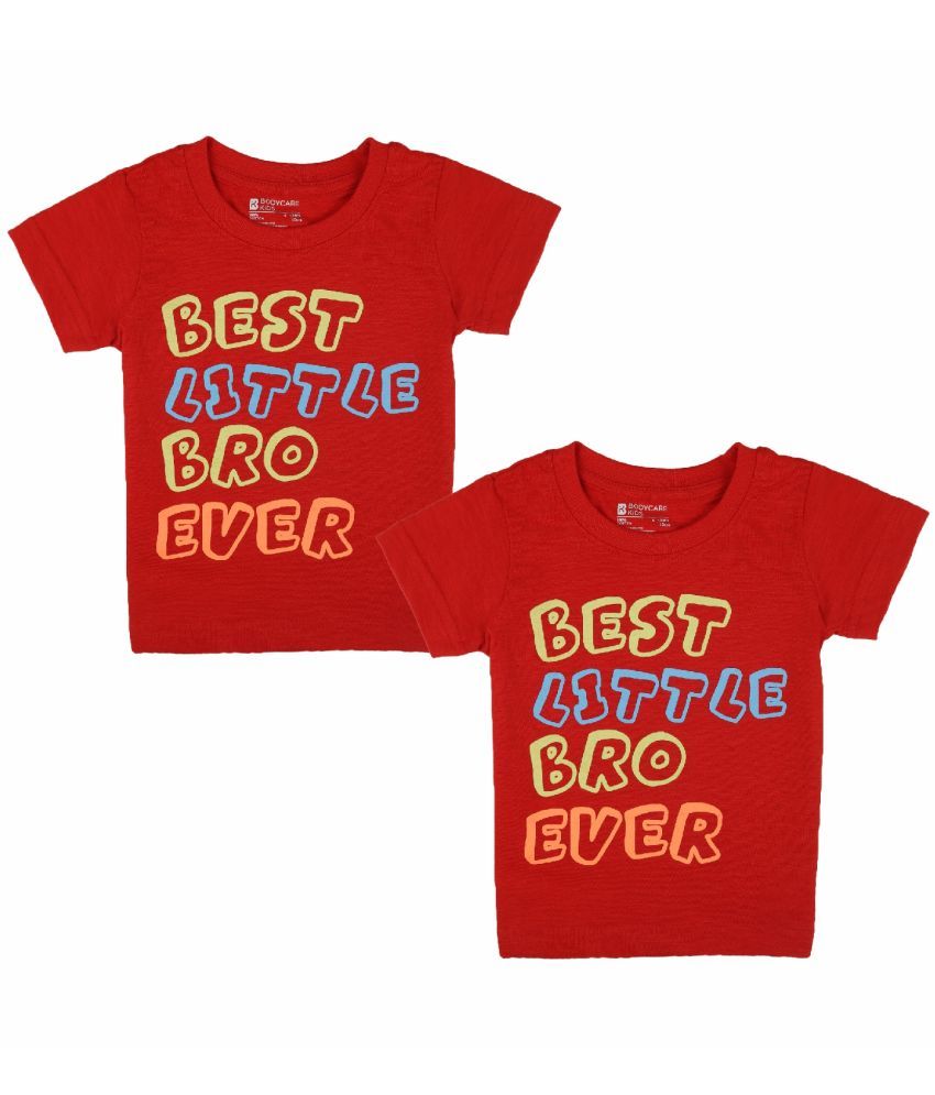     			Bodycare Red Baby Girl T-Shirt ( Pack of 2 )