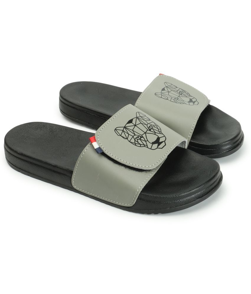     			CLOSHO Grey Men's Slide Flip Flop