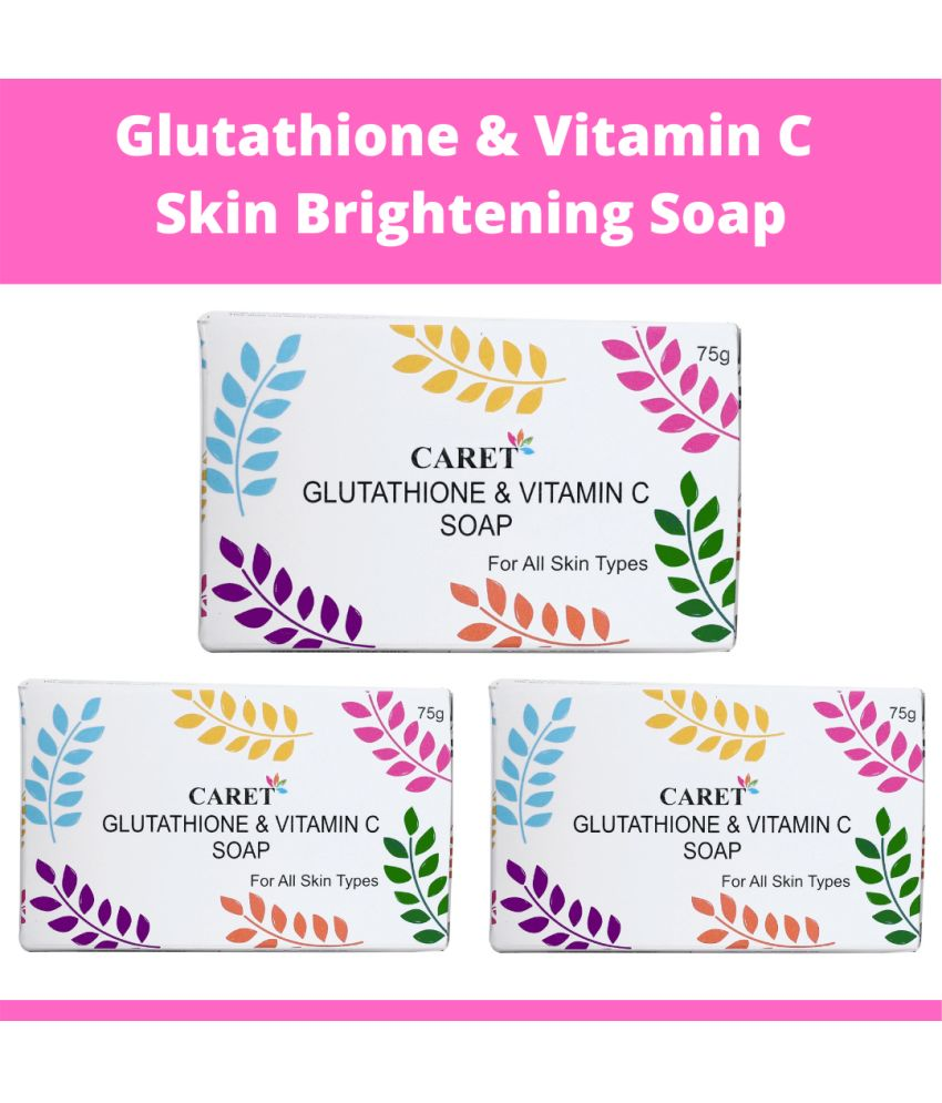     			Caret Organic Skin Whitening Skin Whitening & Brightening Soap for All Skin Type ( Pack of 3 )