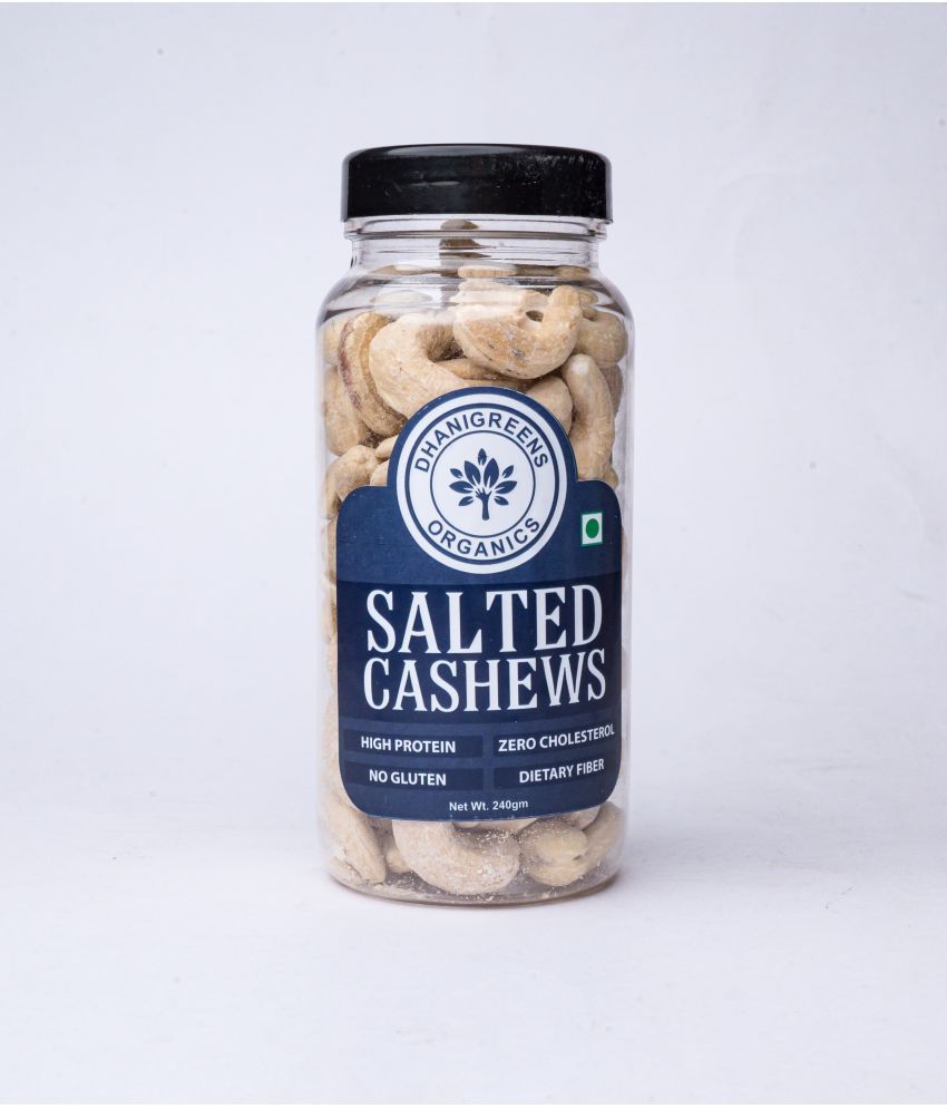     			DHANIGREENS ORGANICS SALTED CASHEWS 240 g