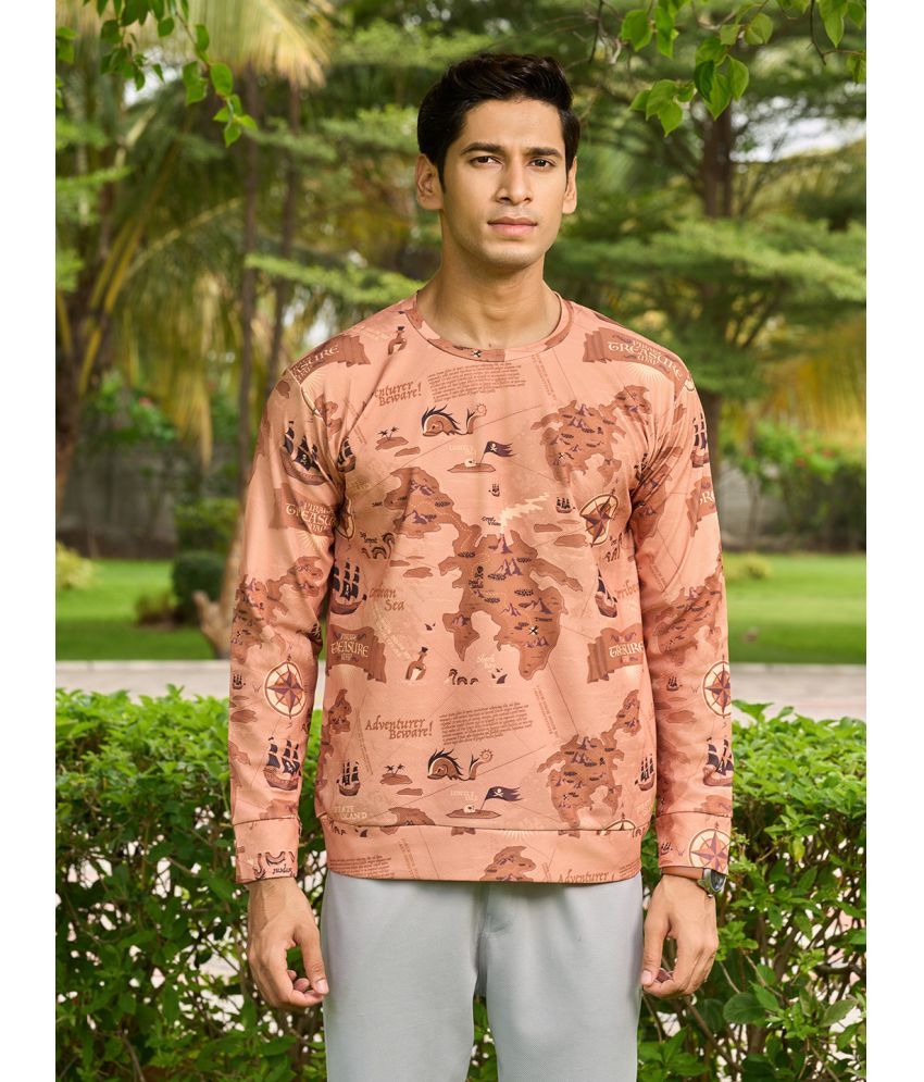     			Fashionfricks Polyester Regular Fit Printed Full Sleeves Men's T-Shirt - Multicolor ( Pack of 1 )