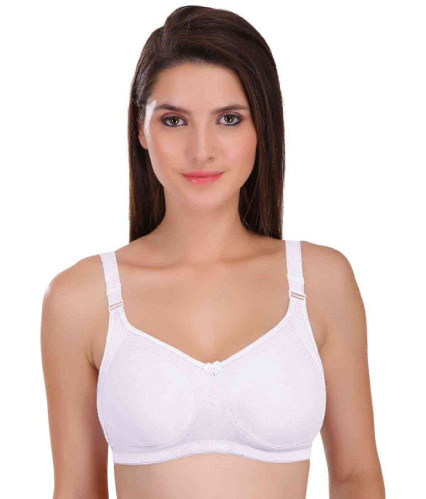     			Featherline Off White Cotton Blend Non Padded Women's Everyday Bra ( Pack of 1 )