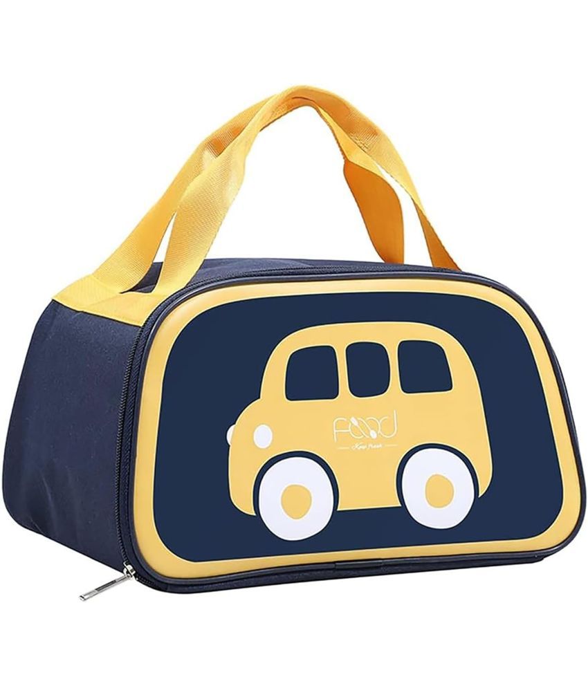     			House Of Quirk Yellow Lunch Bag ( 1 Pc )