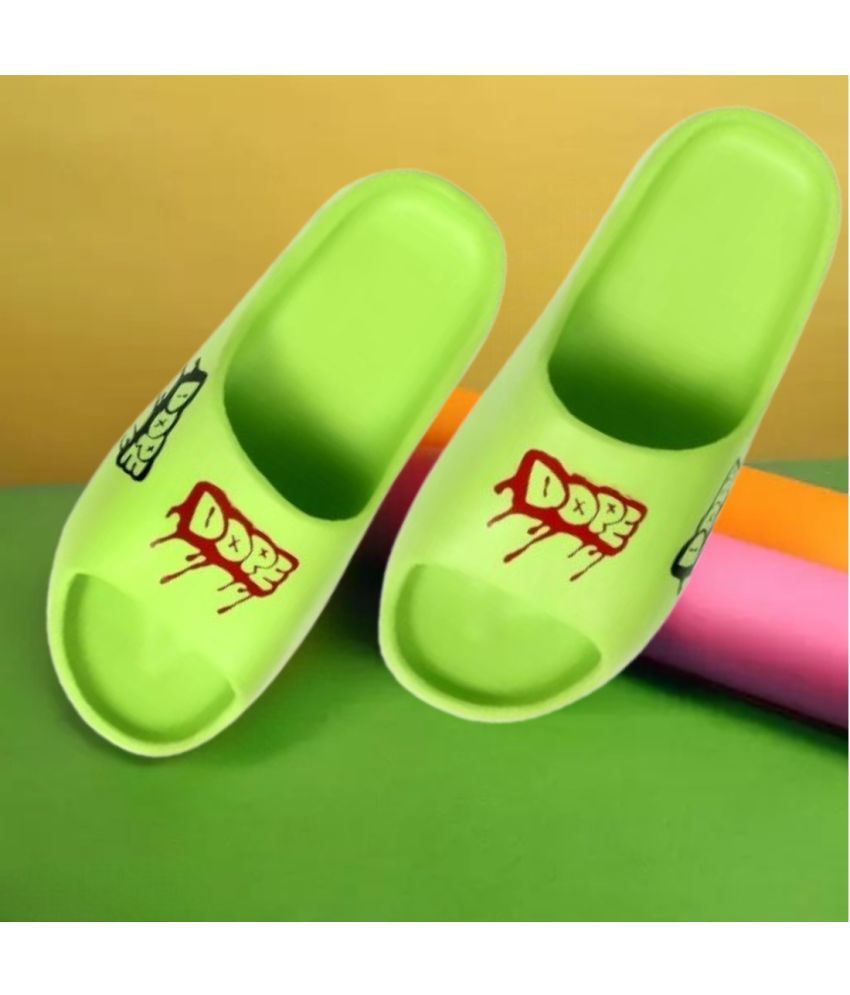     			Jootiyapa Green Men's Slide Flip Flop