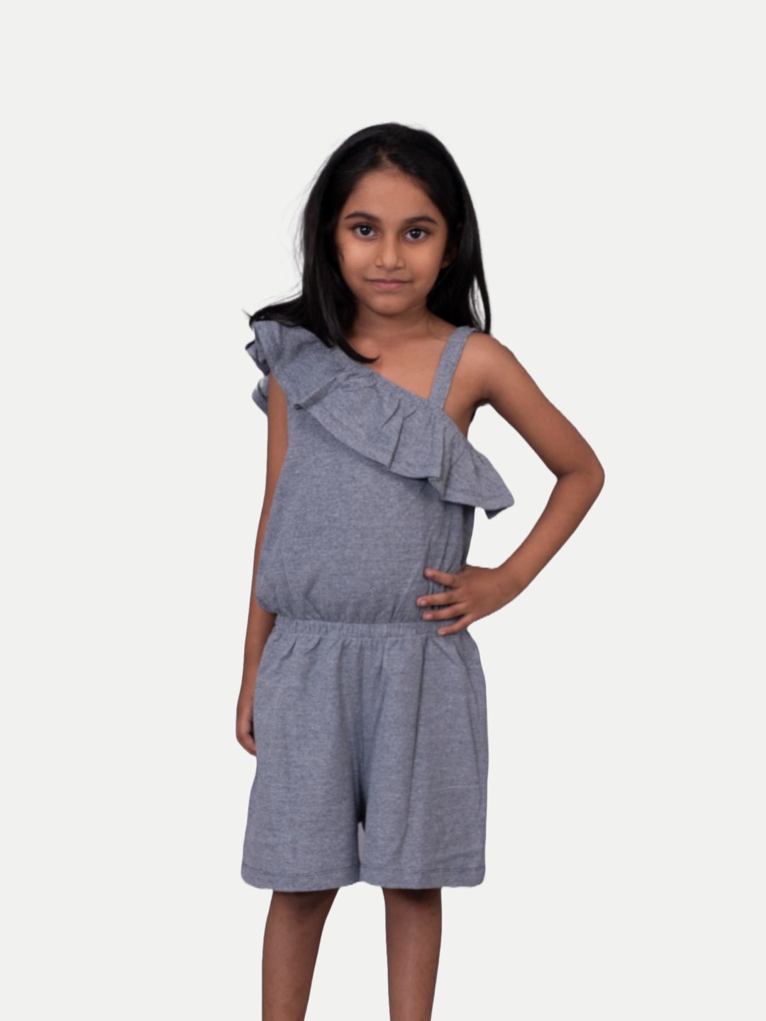     			Radprix - Blue Cotton Girls Jumpsuit ( Pack of 1 )