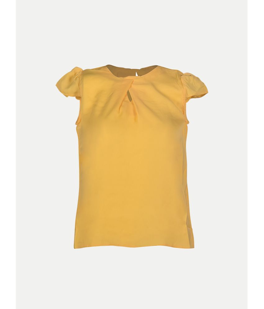     			Radprix Yellow Cotton Girls Top ( Pack of 1 )