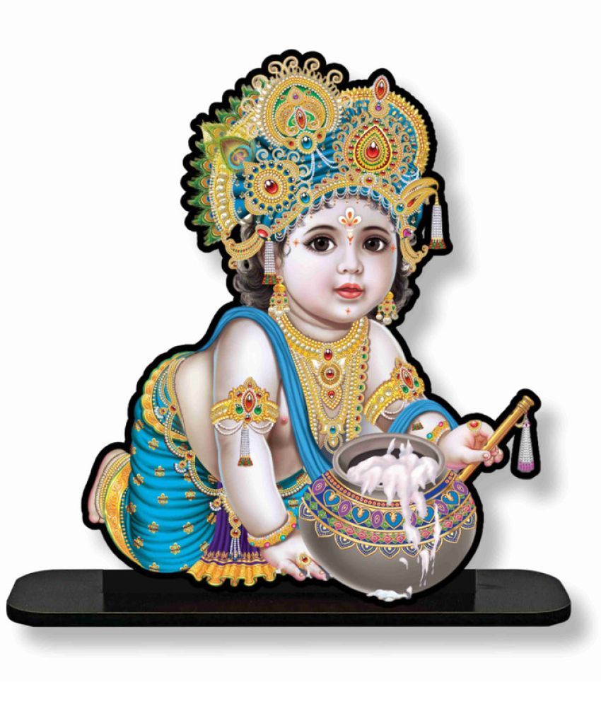     			Saf Wood Lord Krishna Idol ( 25 cm )