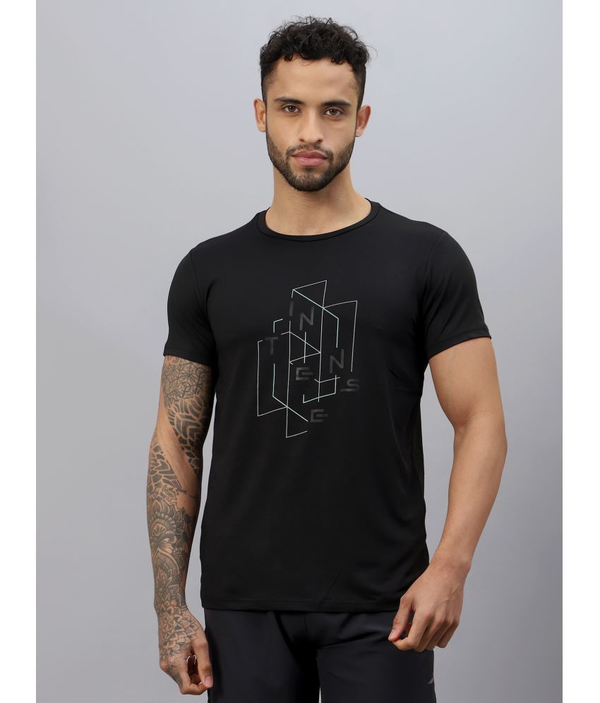     			Vector X Black Polyester Regular Fit Men's Sports T-Shirt ( Pack of 1 )