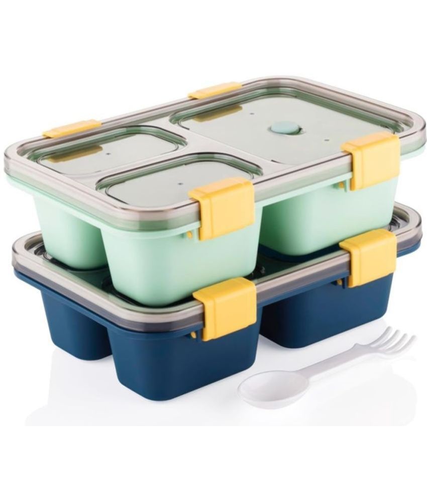     			iview kitchenware 3 Compartment School/Office Plastic Lunch Box 1 - Container ( Pack of 1 )