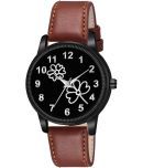 KIARVI GALLERY Brown Leather Analog Womens Watch