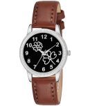 KIARVI GALLERY Brown Leather Analog Womens Watch