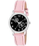 KIARVI GALLERY Pink Leather Analog Womens Watch