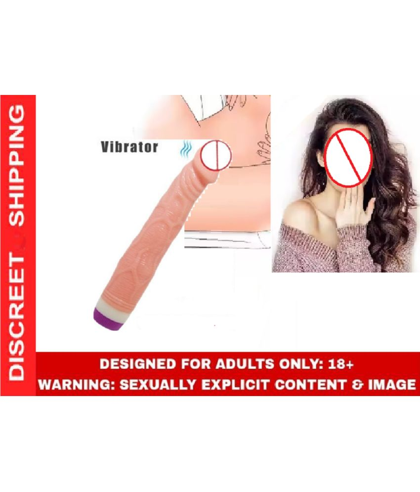     			9" Long Skin Colored Vibrating Dildo For Sexy Girls Vagina G Vibrator-G-Sp*ot-Dildo-Rabbit-Female-Adult-Sex