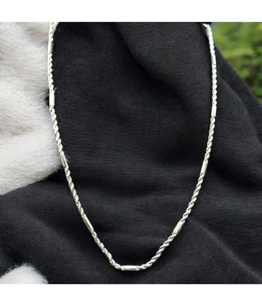     			AKLINA Silver Plated Chain ( Pack of 1 )