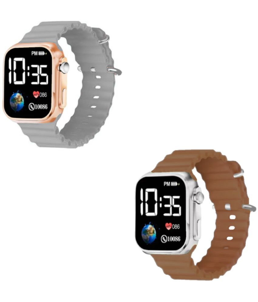     			DECLASSE Rose Gold Dial Digital Boys Watch ( Pack Of 2 )