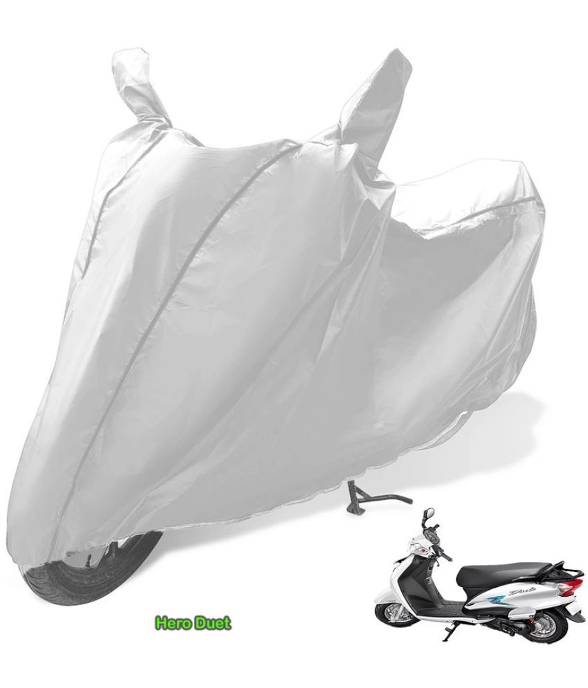     			GOLDKARTZ Bike Body Cover for Suzuki Heat ( Pack of 1 ) , Silver