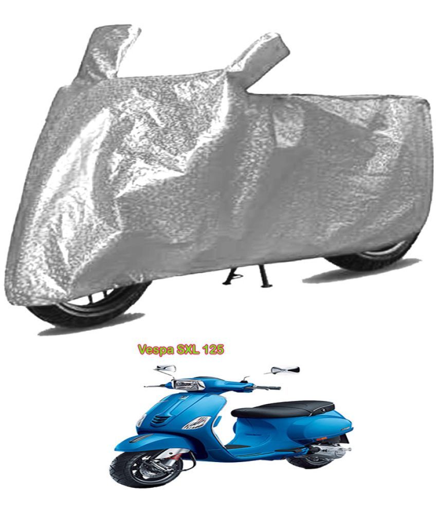     			GOLDKARTZ Bike Body Cover for Vespa SXL 125 ( Pack of 1 ) , Silver