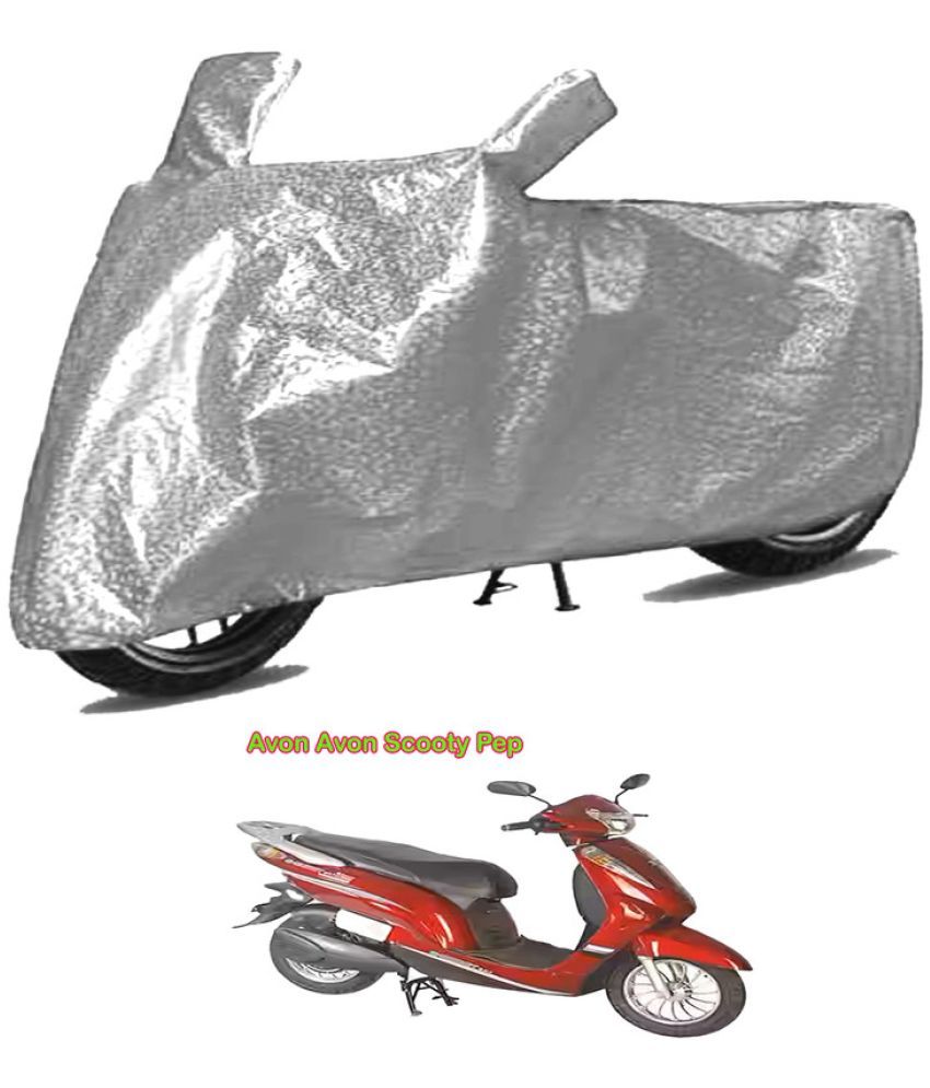     			GOLDKARTZ Bike Body Cover for Avon Avon Scooty Pep ( Pack of 1 ) , Silver