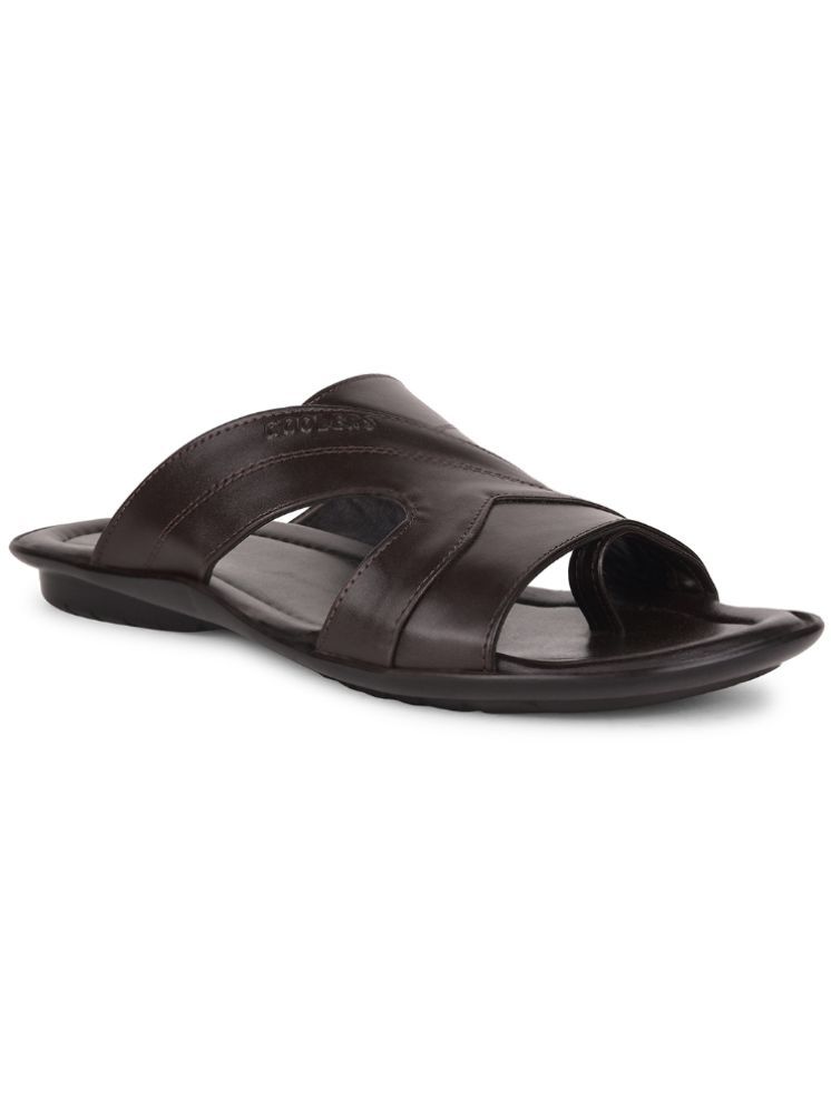     			Liberty Brown Men's Leather Slipper