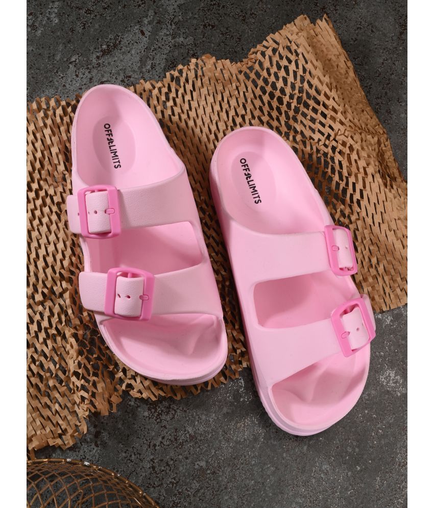     			OFF LIMITS Pink Women's Slide Flip Flop