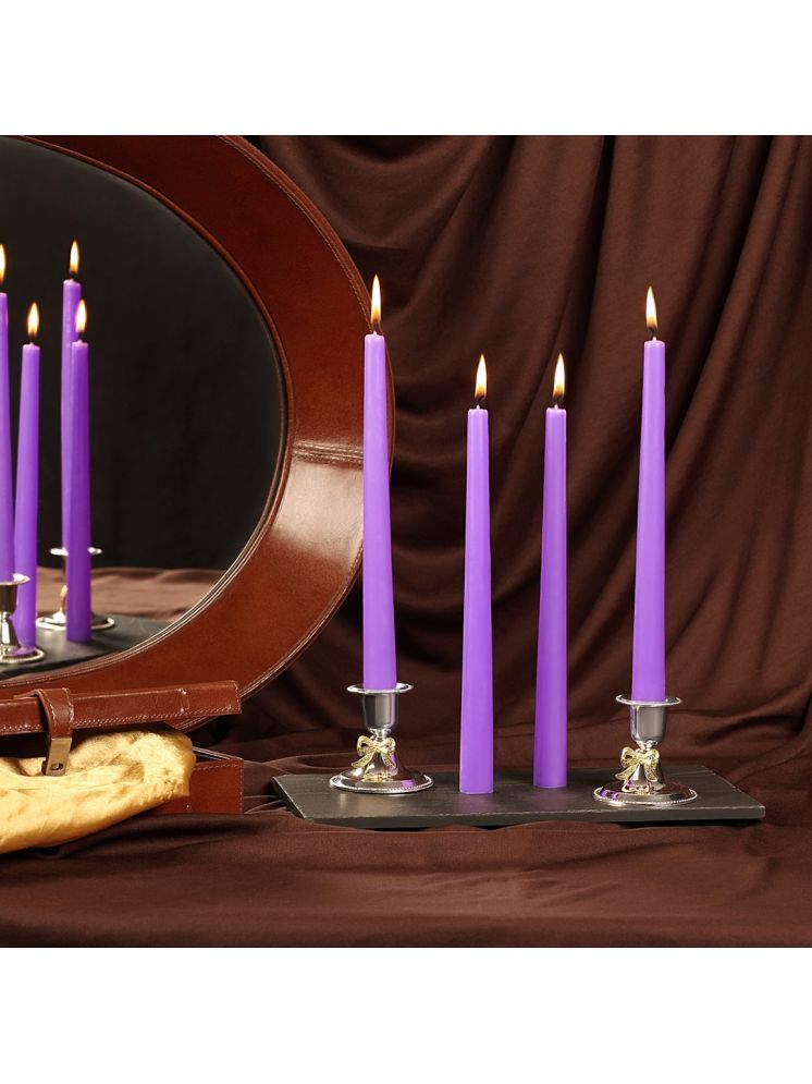     			Parkash Candles Purple Unscented Pillar Candle 25.4 cm ( Pack of 4 )