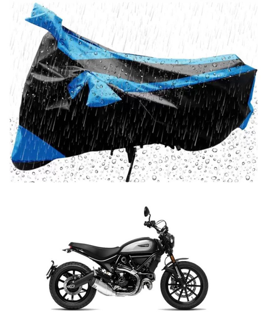     			RONISH Bike Body Cover for Ducati Scrambler Icon ( Pack of 1 ) , Blue