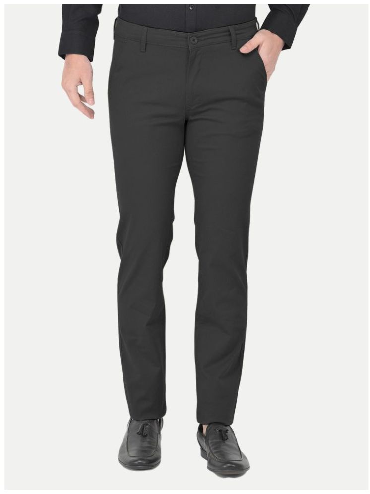     			Rad Prix Regular Flat Men's Chinos - Black ( Pack of 1 )