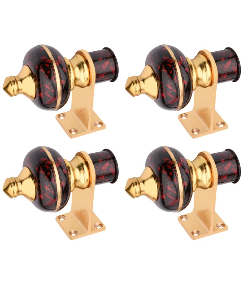     			Sun Shield Multi Color Wrought Iron Single Rod Bracket ( Pack of 4 )