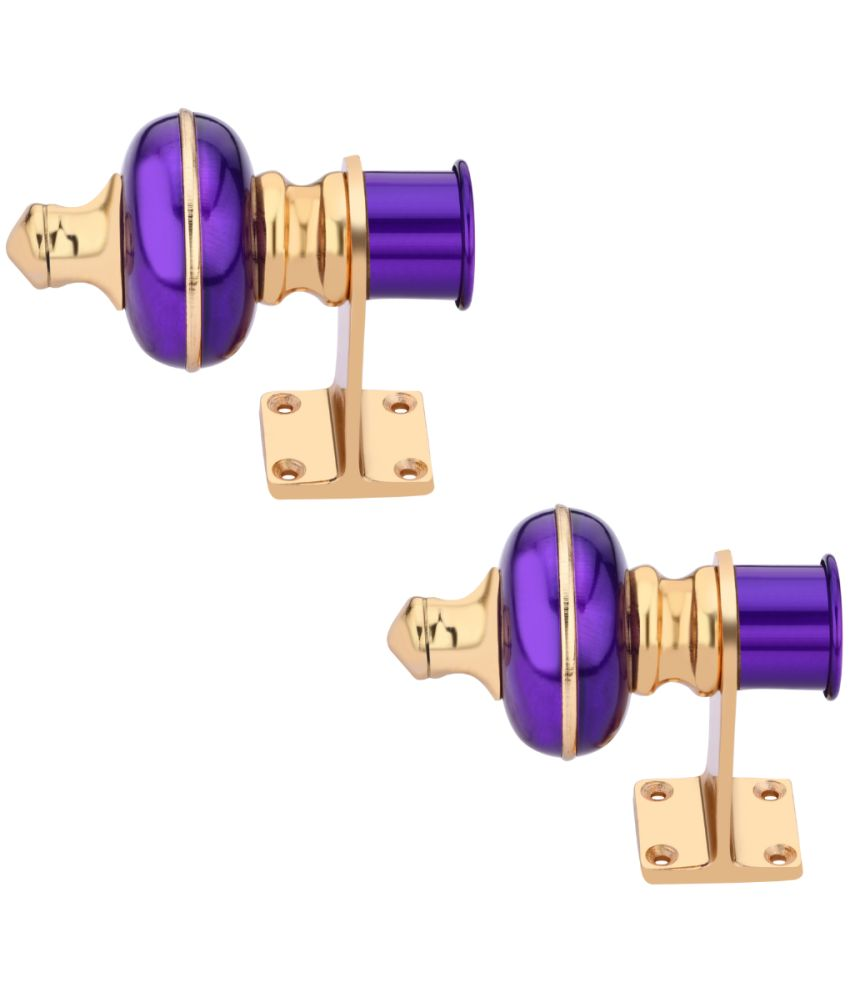     			Sun Shield Purple Wrought Iron Single Rod Bracket ( Pack of 2 )