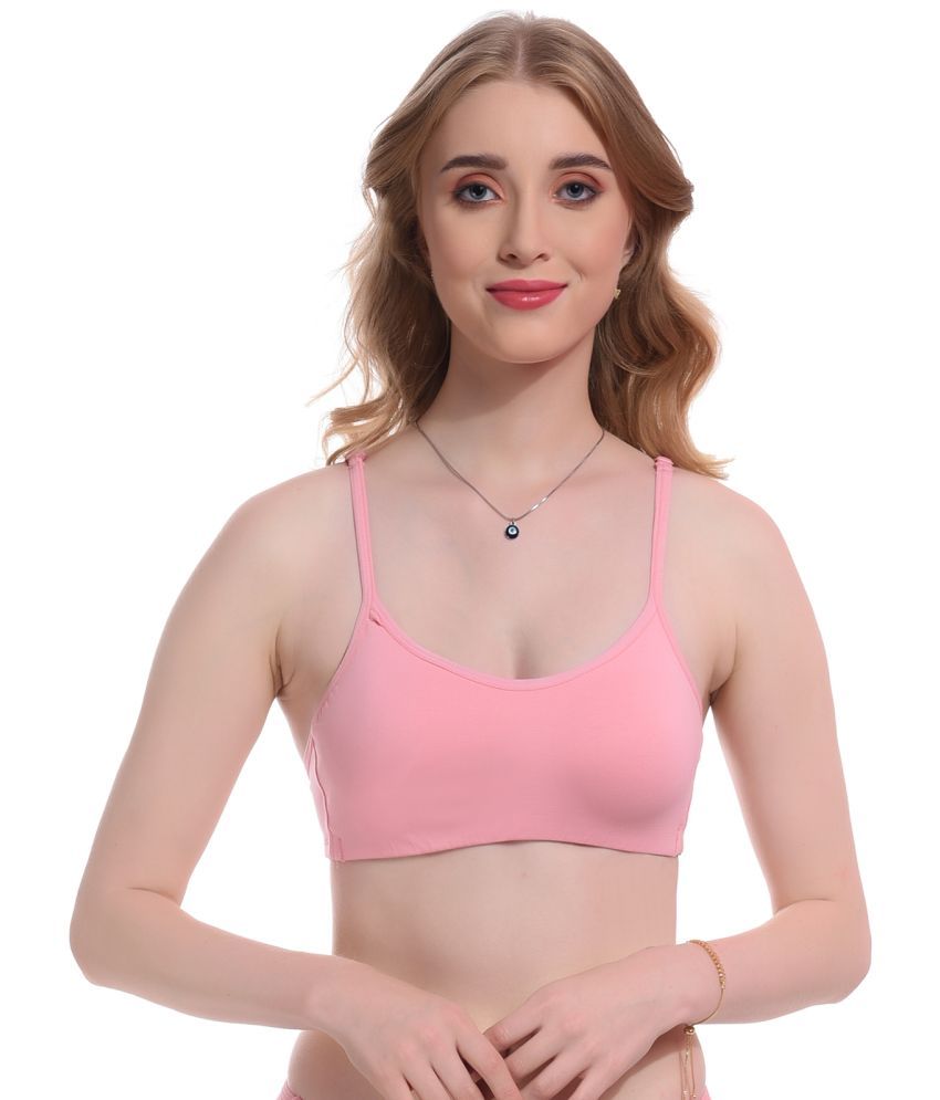     			Viral Girl Pink Lycra Non Padded Women's T-Shirt Bra ( Pack of 1 )